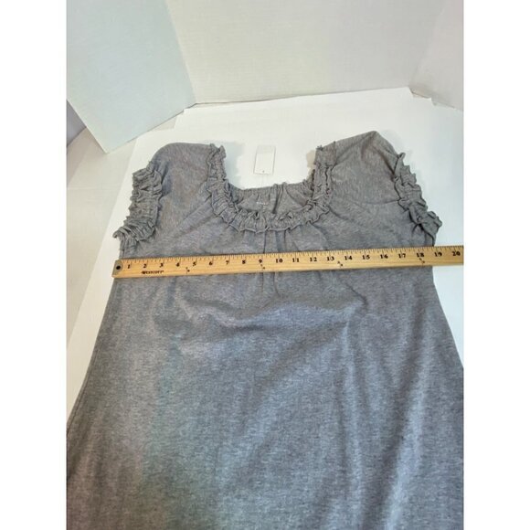 Chelsea & Theodore 100% Pima Cotton Mist Grey Heather Top Women's Size Large NWT - Picture 7 of 8